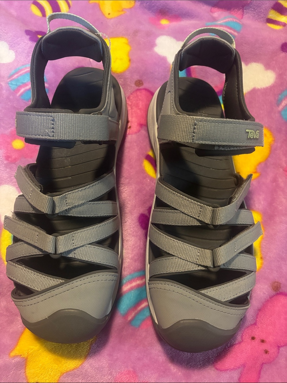 Teva Women's Gray Strappy Outdoor Sandals
